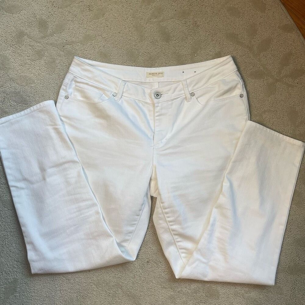 Coldwater Creek Women’s Cotton White Jeans Petite 12